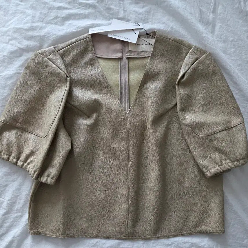 [BUNJANG] Boerderkamer Leather Top S Size / 새상품) 분더캄머 레더탑 s사이즈