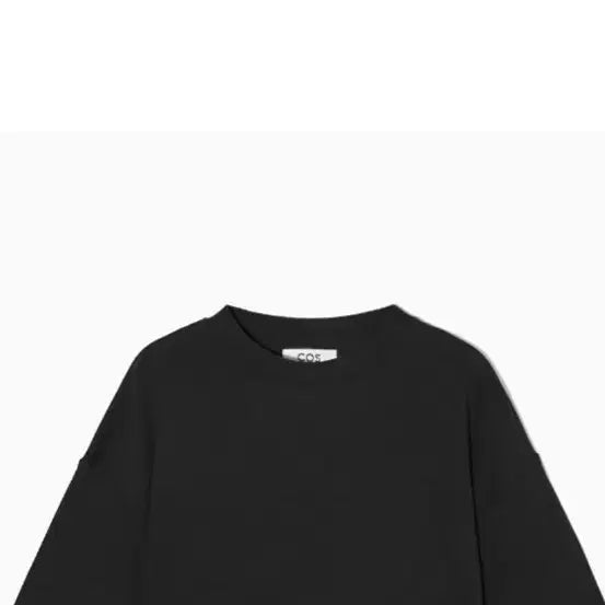 [BUNJANG] COS Black Cropped Short Sleeve T-Shirt XS / COS 블랙 크롭 반팔 티셔츠 XS