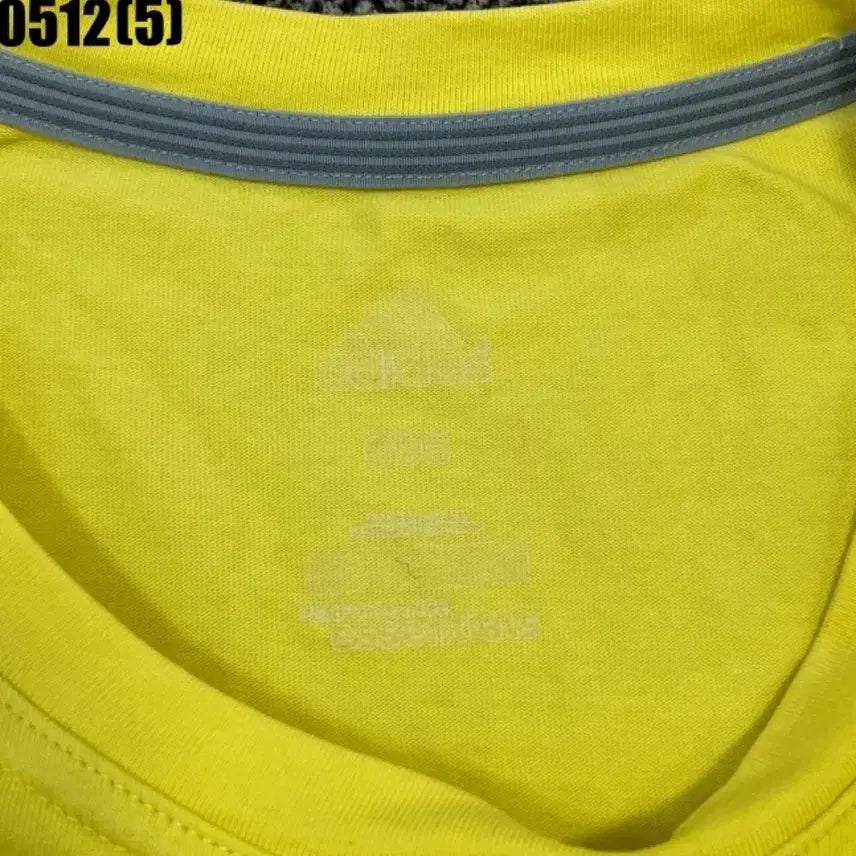 [BUNJANG] Adidas Three Stripes Yellow Short Sleeve T-Shirt / 아디다스 삼선 옐로우 반팔티