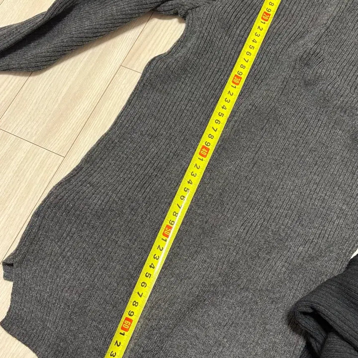 [BUNJANG] Semi-Turtleneck Ribbed Knit - Black, Charcoal / 반폴라 쫄쫄 니트 블랙 차콜