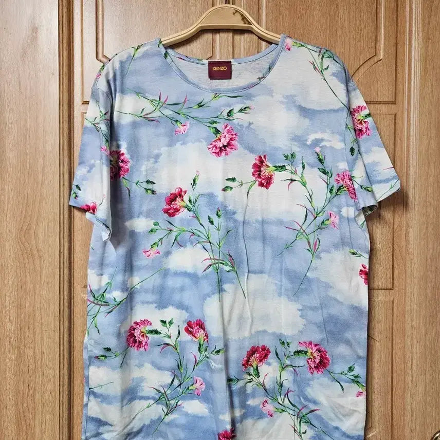 [BUNJANG] Kenzo Flower Printing Short Sleeve T-Shirt / 77)KENZO 겐조 플라워 프린팅 반팔티
