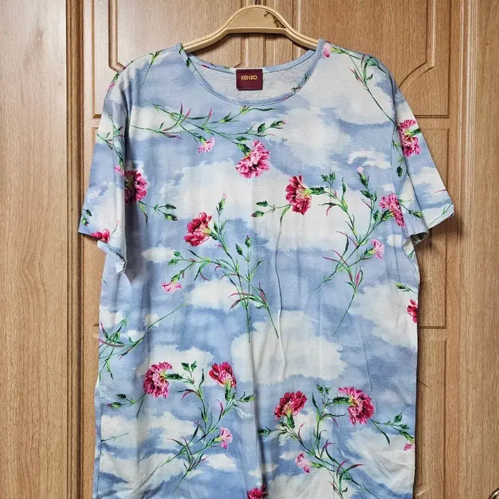[BUNJANG] Kenzo Flower Printing Short Sleeve T-Shirt / 77)KENZO 겐조 플라워 프린팅 반팔티