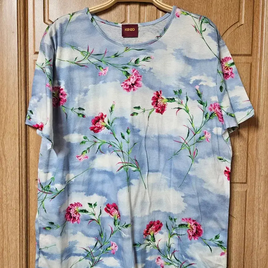 [BUNJANG] Kenzo Flower Printing Short Sleeve T-Shirt / 77)KENZO 겐조 플라워 프린팅 반팔티