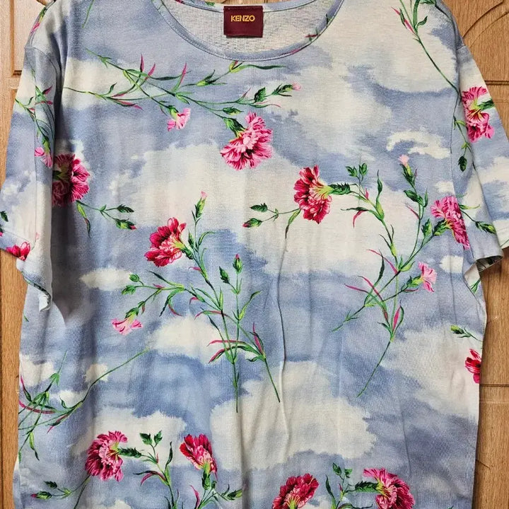 [BUNJANG] Kenzo Flower Printing Short Sleeve T-Shirt / 77)KENZO 겐조 플라워 프린팅 반팔티