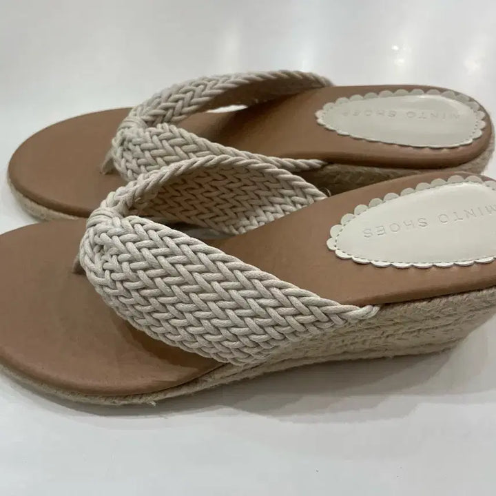 [BUNJANG] 6cm Wedge Heel Flip-Flop Sandals (New) / 6cm웨지힐 쪼리(새상품)