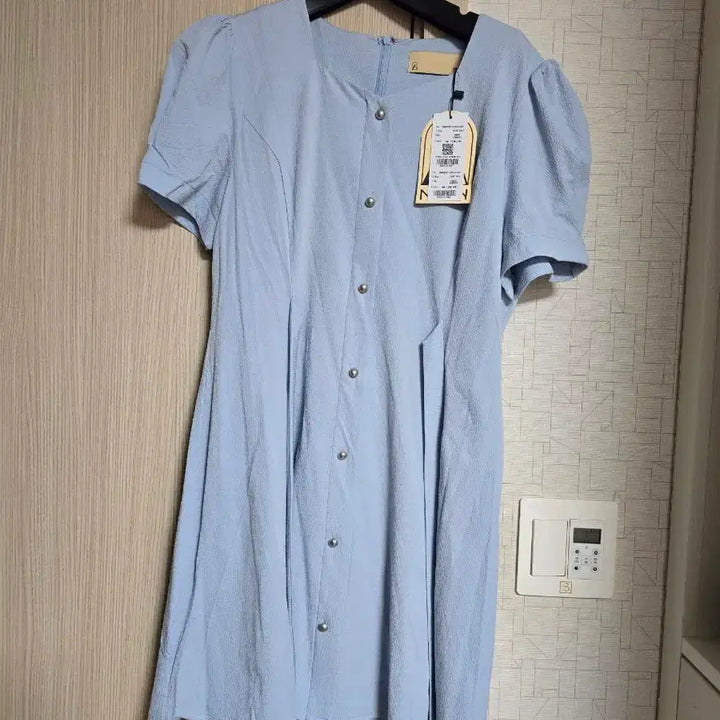 [BUNJANG] Nine Atelier Sky Blue Puff Dress - New Arrival / 나인 아틀리에 하늘색 퍼프 원피스 ㅡ 새상품