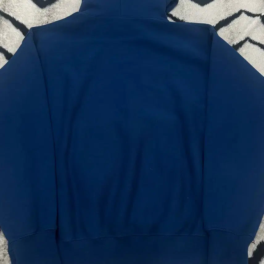 [BUNJANG] Outstanding VSC Oversized Florida Hoodie Navy Blue Brushed Fleece Hoodie Navy Blue / [실측XL]아웃스탠딩 V.S.C 오버핏 플로리다 후드/네이비블루/기모