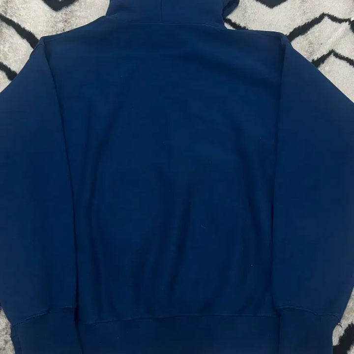 [BUNJANG] Outstanding VSC Oversized Florida Hoodie Navy Blue Brushed Fleece Hoodie Navy Blue / [실측XL]아웃스탠딩 V.S.C 오버핏 플로리다 후드/네이비블루/기모