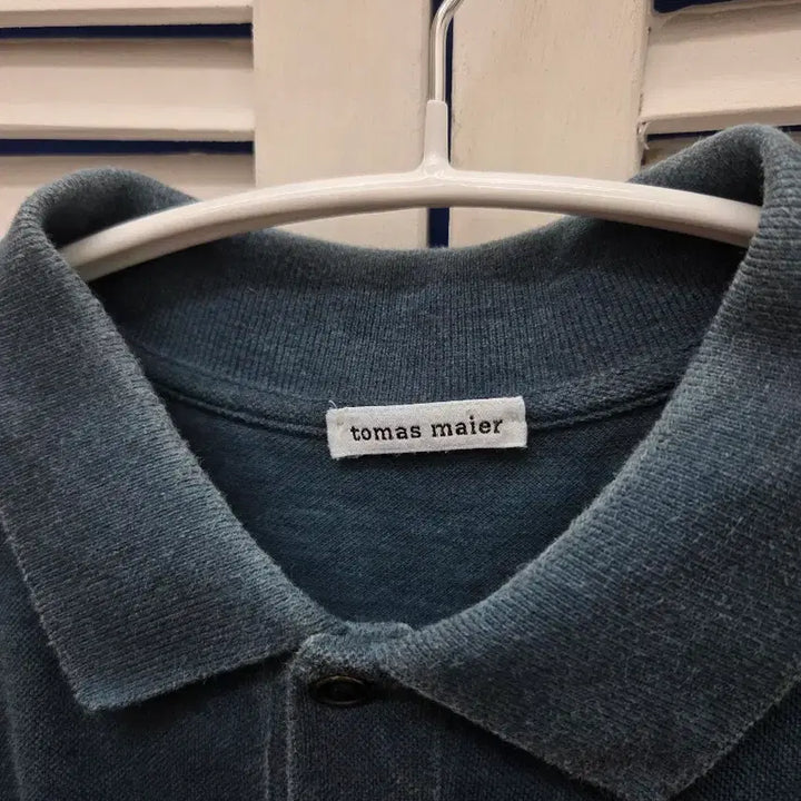 [BUNJANG] Tomas Maier Washed Collar T-Shirt / 토마스마이어 워싱 카라 티셔츠