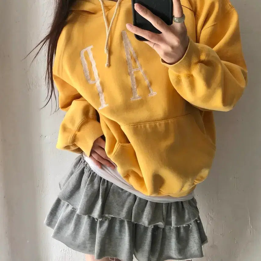 [BUNJANG] Gap 90s Mustard Yellow Hoodie / Gap 90s 올드 갭 머스타드옐로우컬러 후드티