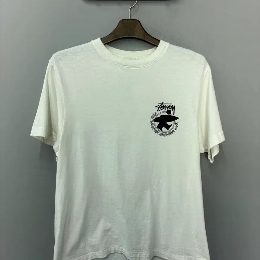 [BUNJANG] Stussy Beach Route Surfman Short Sleeve T-Shirt / 스투시 비치루트 서프맨 반팔 A3689