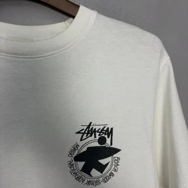 [BUNJANG] Stussy Beach Route Surfman Short Sleeve T-Shirt / 스투시 비치루트 서프맨 반팔 A3689
