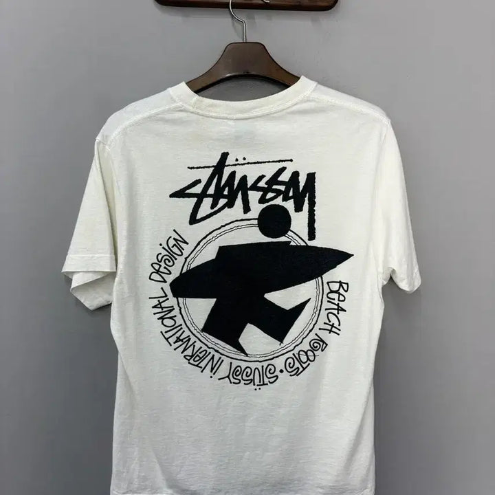 [BUNJANG] Stussy Beach Route Surfman Short Sleeve T-Shirt / 스투시 비치루트 서프맨 반팔 A3689