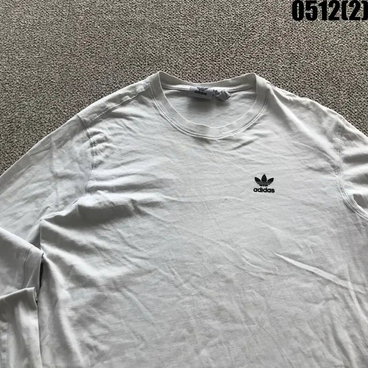 [BUNJANG] Adidas White Long Sleeve T-Shirt L / 아디다스 화이트 긴팔 티셔츠 L
