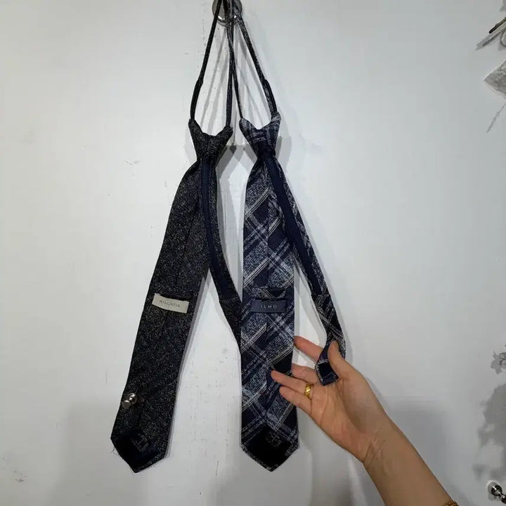 [BUNJANG] Rogatis 2-Piece Zipper Tie Set / 로가티스, 일모 지퍼 넥타이 2종 세트.서비스1개 총3개드림