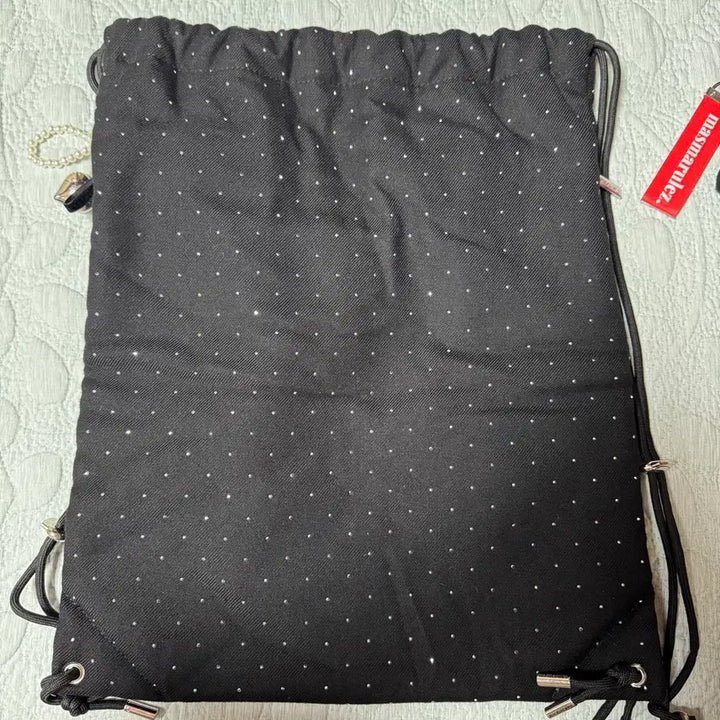 [BUNJANG] Masmarulz Cubic Dot String Gym Bag - Twilight Black / 마스마룰즈 짐색 Twilight black