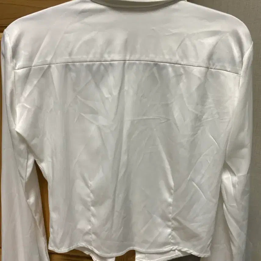 [BUNJANG] Fayeed Satin Shirt / 페일제이드 새틴 크롭 셔츠