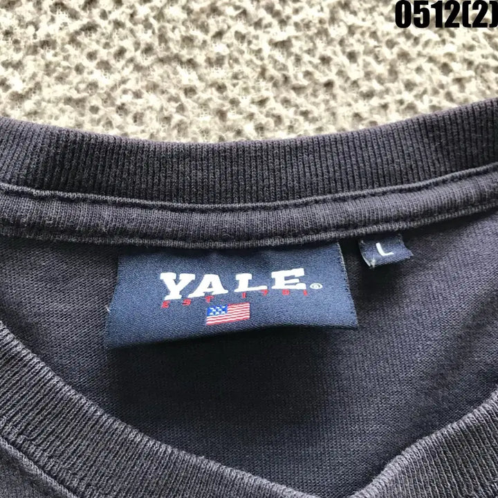 [BUNJANG] Yale University Navy Short Sleeve T-Shirt (L) / YALE 예일 반팔 티셔츠 네이비 L