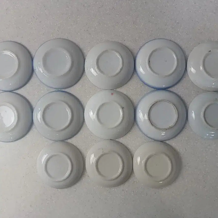 [BUNJANG] Vintage Korean Porcelain Plates (Set of 15) / 근대사 수집품 왜사기 꽃접시 외사기 빈티지 접시 15개일괄
