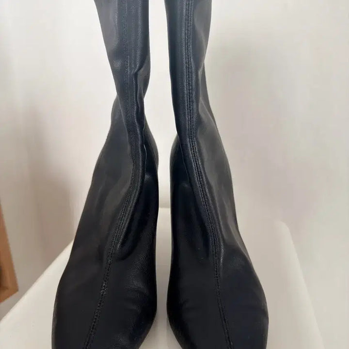 [BUNJANG] H&amp;M Black Sock Ankle Boots Size 38 / H&amp;M 삭스 앵클부츠 블랙 38