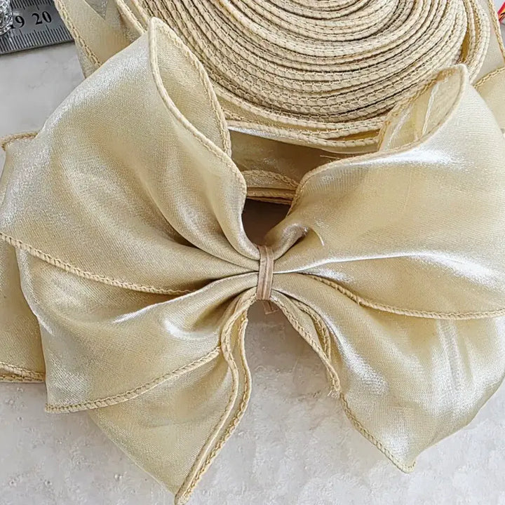 [BUNJANG] Intari Ribbon Gold Beige 10 Yards Bundle Set / 인타리본 골드베이지 10마 일괄