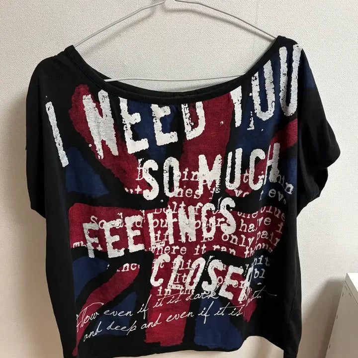 [BUNJANG] Vintage UK Flag &amp; Lettering Detail Top / Japanese Vintage