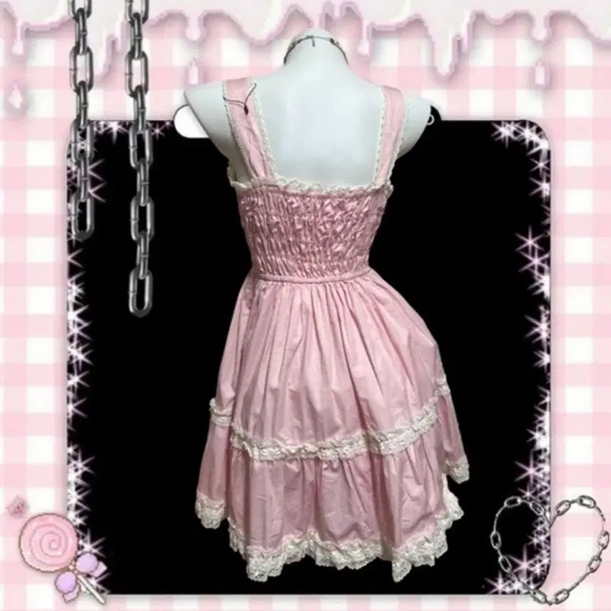 [BUNJANG] Angelic Pretty Momoco Dress Baby Pink / 불량공주 모모코 드레스 베이비핑크컬러