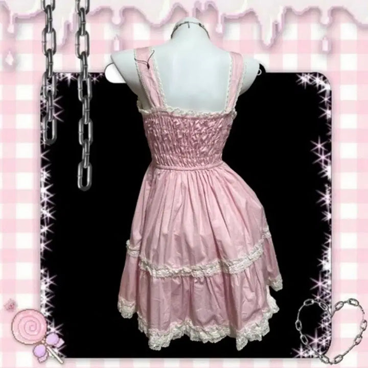 [BUNJANG] Angelic Pretty Momoco Dress Baby Pink / 불량공주 모모코 드레스 베이비핑크컬러