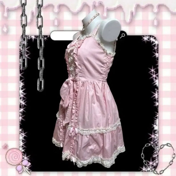 [BUNJANG] Angelic Pretty Momoco Dress Baby Pink / 불량공주 모모코 드레스 베이비핑크컬러