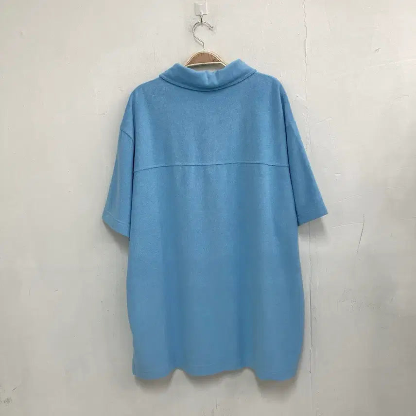 [BUNJANG] Kodak Pastel Blue Short Sleeve Polo T-Shirt / 코닥 파스텔 블루 반팔 카라 티셔츠 새상품