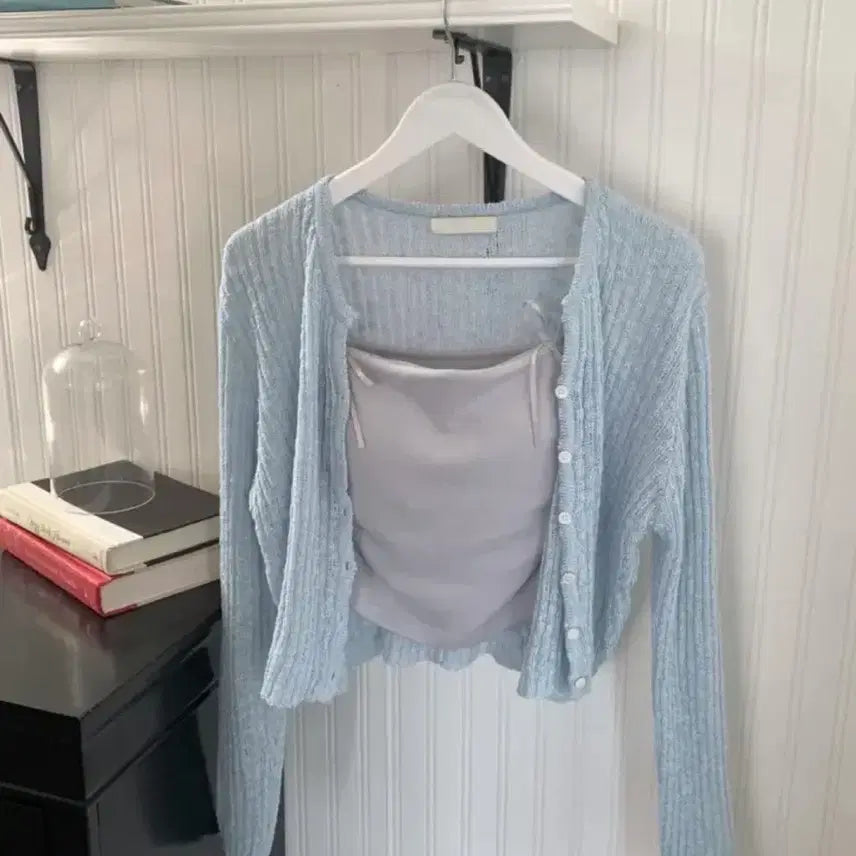 [BUNJANG] Aidin Able Cardigan Skirt Set / 에이딘에이블 코디세트 가디건 치마
