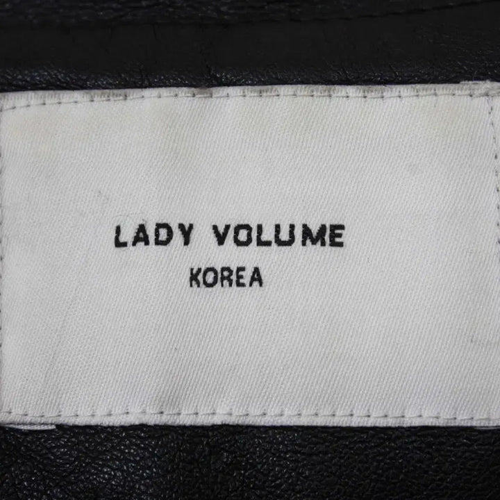 [BUNJANG] Lady Volume F Faux Leather Jacket Black / J-12182/레이디볼륨 정품 여성용 인조가죽 자켓 F