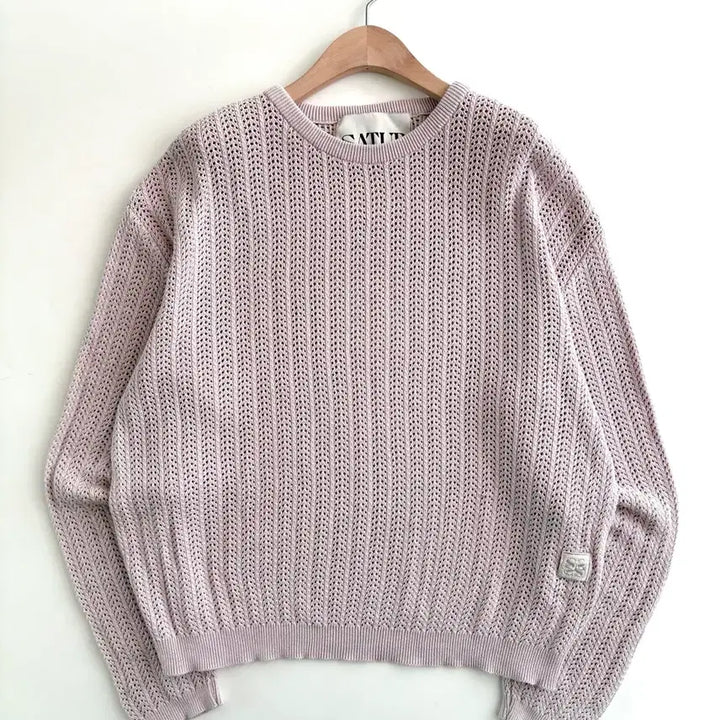 [BUNJANG] Satur Ibiza Mesh Knit Lavender M / Satur 세터 라벤더컬러 이비자 메쉬 니트