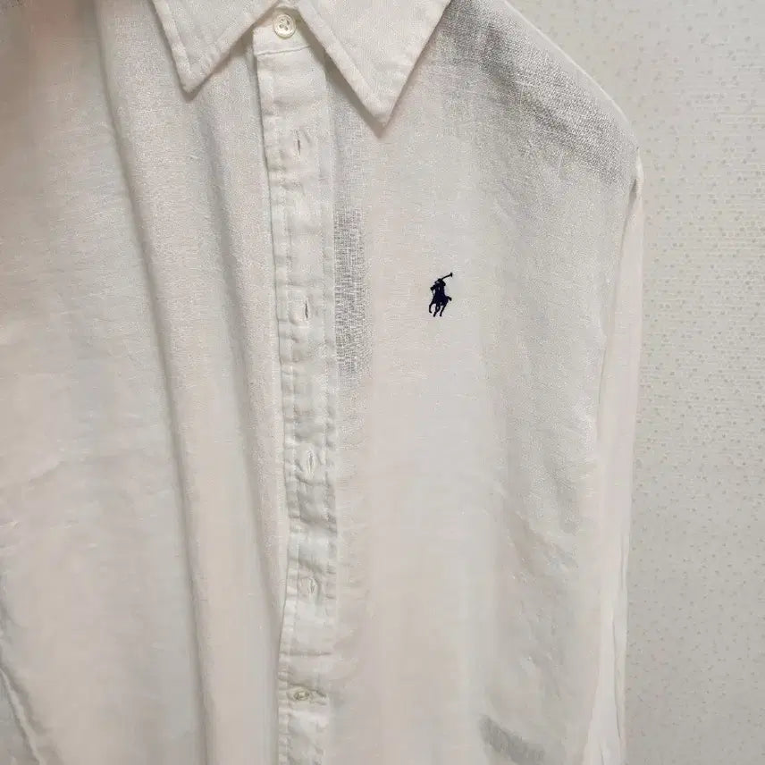 [BUNJANG] Polo Ralph Lauren White Linen Shirt / 폴로 랄프로렌 화이트 린넨 셔츠 새상품