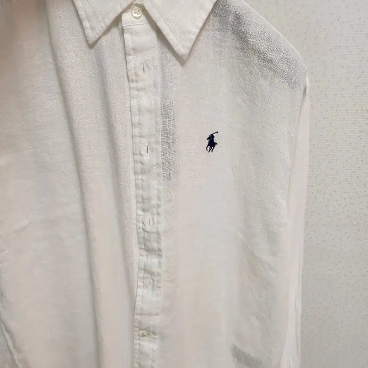 [BUNJANG] Polo Ralph Lauren White Linen Shirt / 폴로 랄프로렌 화이트 린넨 셔츠 새상품