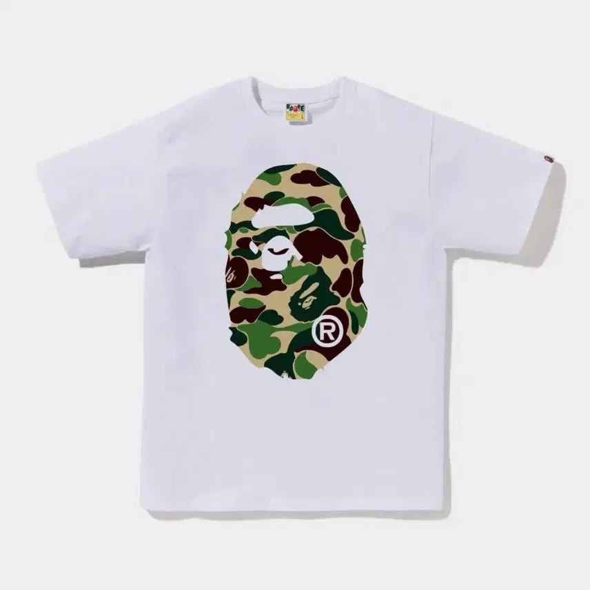 [BUNJANG] BAPE ABC Camo Big Ape Head T-Shirt / 베이프 ABC 카모 빅 에이프 헤드 티셔츠 반팔