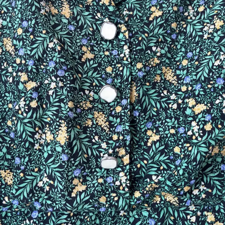 [BUNJANG] It Michaa Green Floral Dress Size 66 / it michaa 잇미샤 그린 플라워 원피스 66사이즈