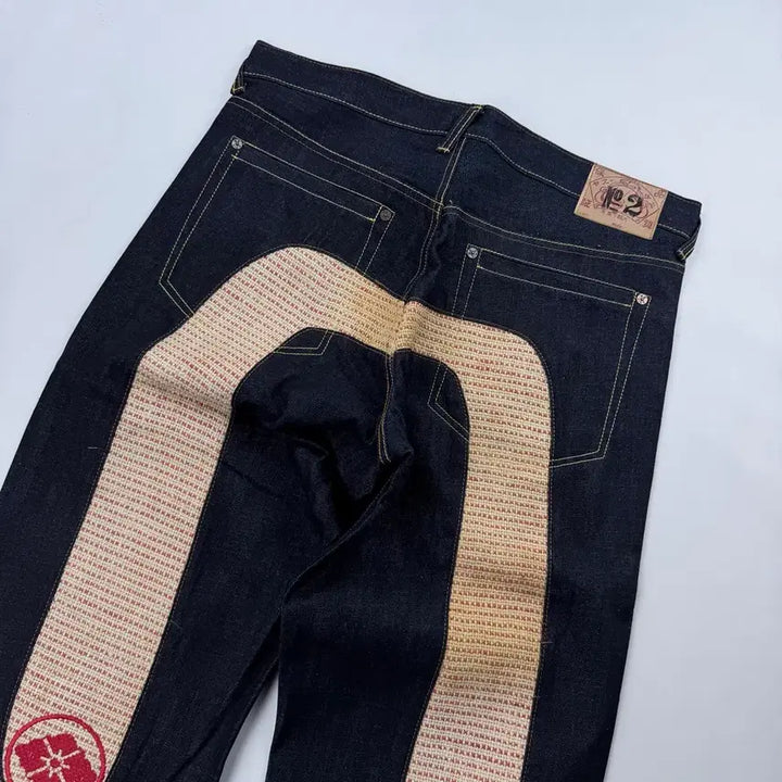 [BUNJANG] EVISU No.2 Dadami Big Dycok Selvage Denim Pants / 에비수 No.2 다다미 빅다이콕 셀비지 데님팬츠