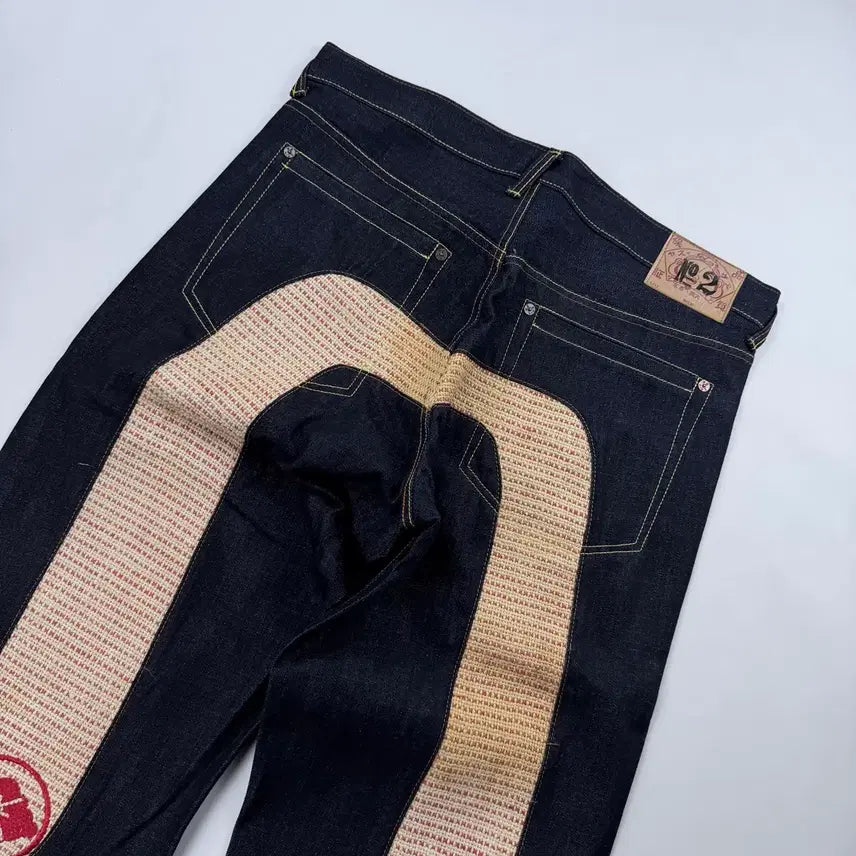 [BUNJANG] EVISU No.2 Dadami Big Dycok Selvage Denim Pants / 에비수 No.2 다다미 빅다이콕 셀비지 데님팬츠