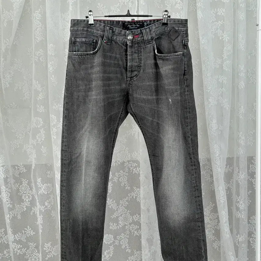 [BUNJANG] Philipp Plein Straight Denim Jeans - Grey / 31) 필립플레인 스트레이트 데님 청바지 그레이