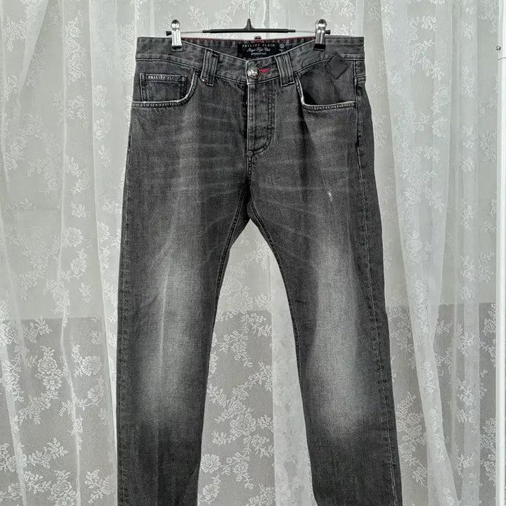 [BUNJANG] Philipp Plein Straight Denim Jeans - Grey / 31) 필립플레인 스트레이트 데님 청바지 그레이
