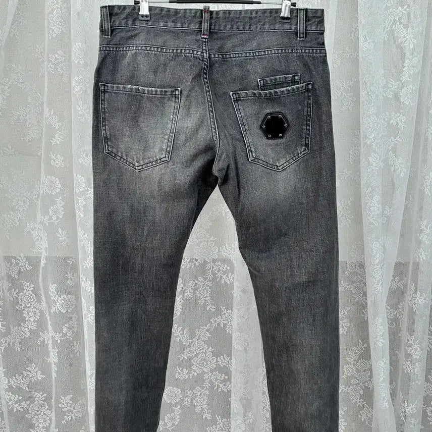 [BUNJANG] Philipp Plein Straight Denim Jeans - Grey / 31) 필립플레인 스트레이트 데님 청바지 그레이