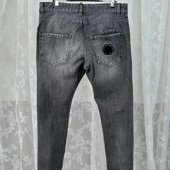 [BUNJANG] Philipp Plein Straight Denim Jeans - Grey / 31) 필립플레인 스트레이트 데님 청바지 그레이