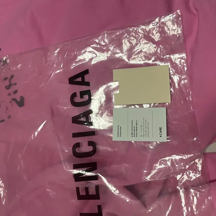 [BUNJANG] Balenciaga Hand-Drawn BB Hoodie Pink Medium / 발렌시아가 핑크 핸드드로운 후드 M