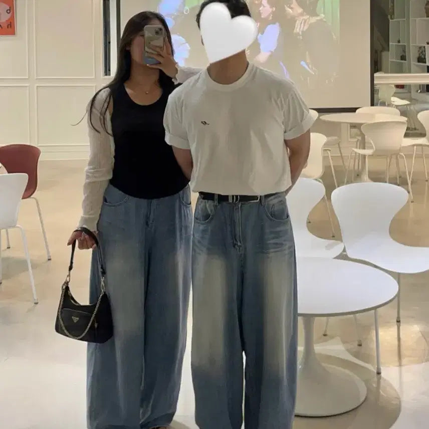 [BUNJANG] Unisex Semi Balloon Fit Wide Pants / 남녀공용 세미벌룬핏 와이드팬츠