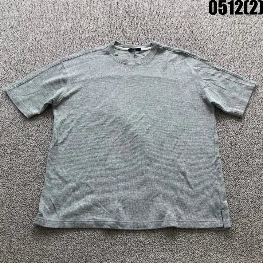 [BUNJANG] TOPTEN Grey Waffle Half-Sleeve T-Shirt Size 105 / 탑텐 회색 와플 반팔 티셔츠 105