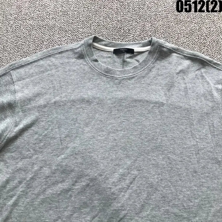 [BUNJANG] TOPTEN Grey Waffle Half-Sleeve T-Shirt Size 105 / 탑텐 회색 와플 반팔 티셔츠 105