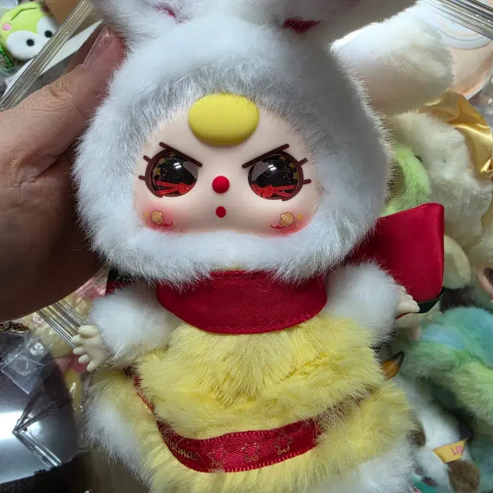 [BUNJANG] Baby Three Rabbit Ear Plush Doll / 베이비쓰리