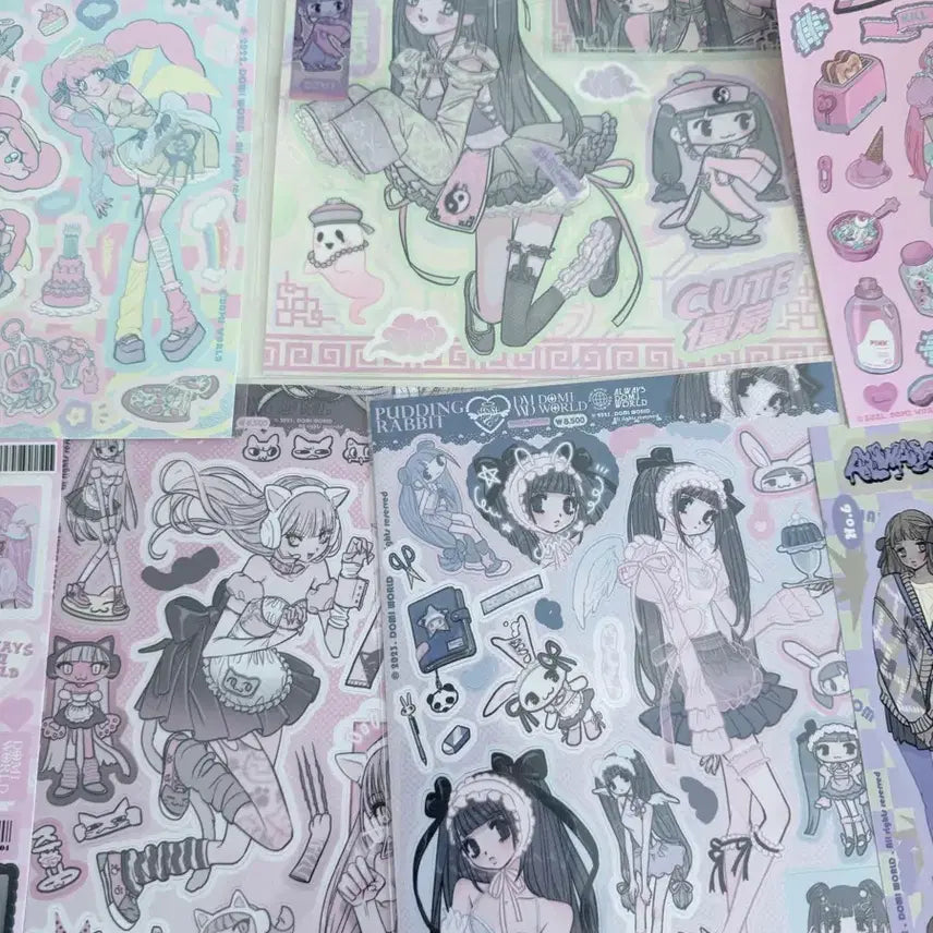 [BUNJANG] Domi World Sticker Set / 도미월드 스티커 세트판매 도미