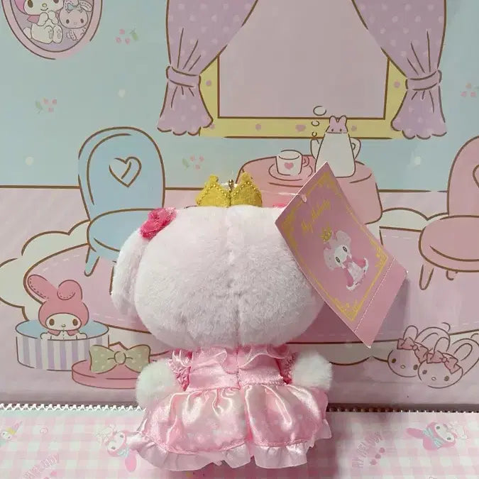 [BUNJANG] Crown My Melody "My No.1 Favorite" Mascot Plush / 왕관 마이멜로디 my no.1 favorite 마스코트 인형